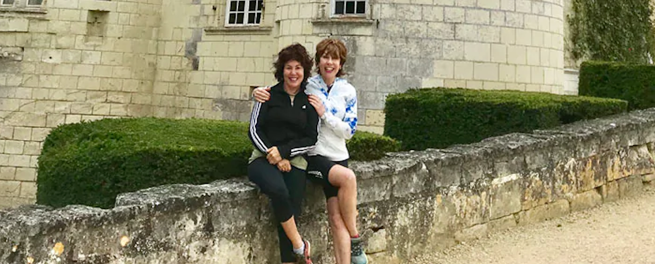 Ruby Wax and Kathy Lette in the Loire